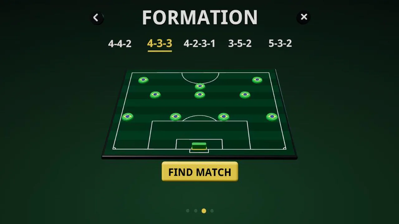 FORMACIÓN: Brasil en 4-3-3, con BUSCAR RIVAL debajo